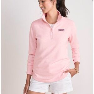 Vineyard Vines Light Pink Half-Zip Sweater